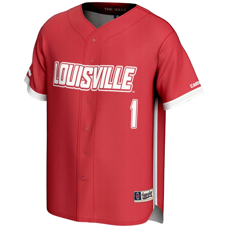 GameDay Greats 1 Louisville Cardinals Lightweight Baseball Fashion Jersey