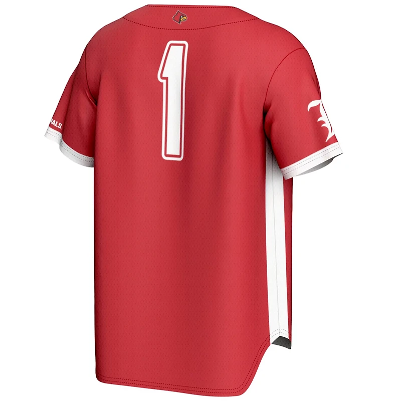 GameDay Greats 1 Louisville Cardinals Lightweight Baseball Fashion Jersey