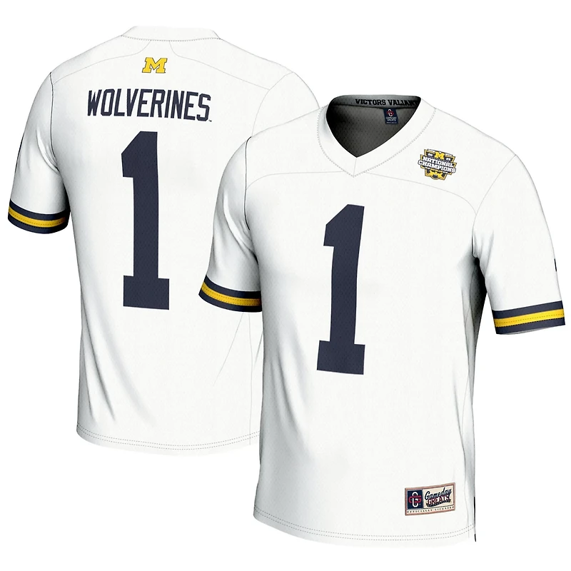 GameDay Greats 1 Michigan Wolverines College Football Playoff 2023 National Champions Lightweight Fashion Jersey
