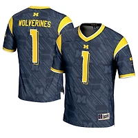 GameDay Greats 1 Michigan Wolverines Highlight Print Football Fashion Jersey
