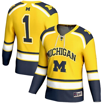 GameDay Greats 1 Michigan Wolverines Hockey Jersey