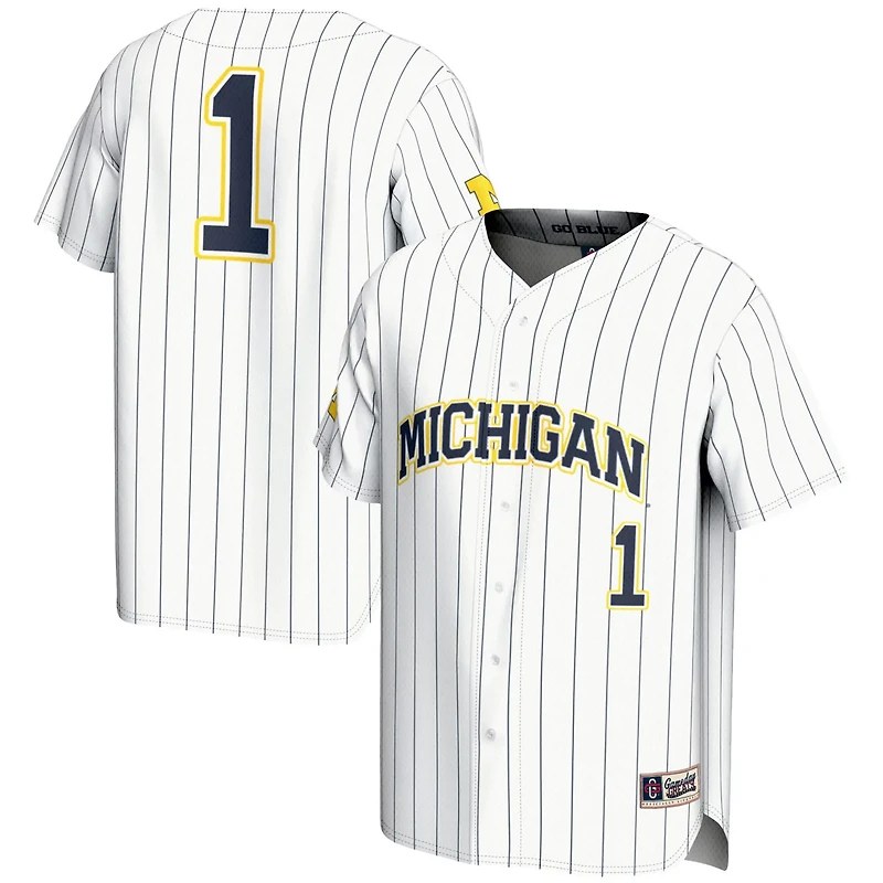 GameDay Greats 1 Michigan Wolverines Lightweight Baseball Fashion Jersey