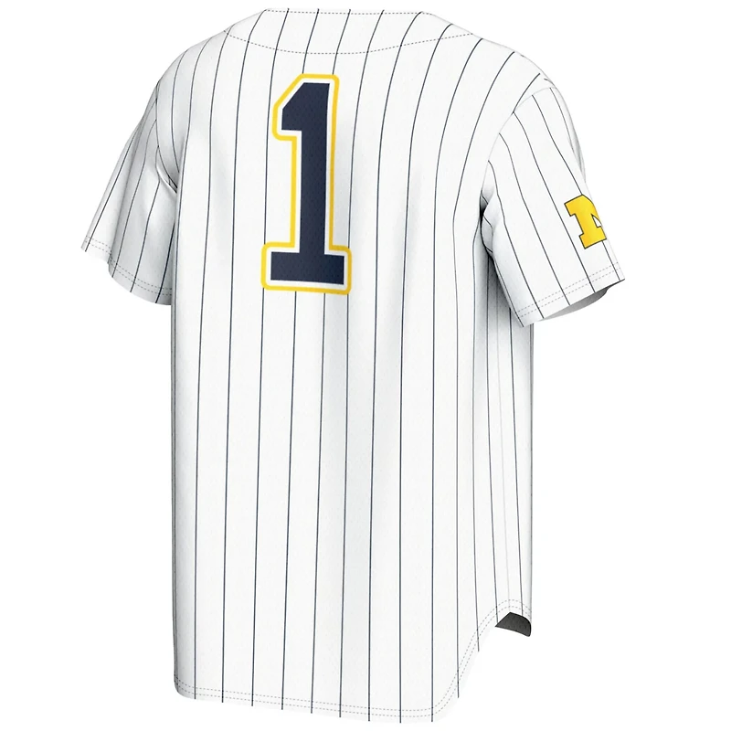 GameDay Greats 1 Michigan Wolverines Lightweight Baseball Fashion Jersey