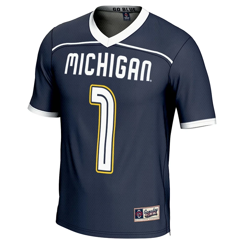 GameDay Greats 1 Michigan Wolverines Lightweight Lacrosse Fashion Jersey
