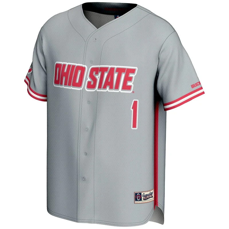 GameDay Greats 1 Ohio State Buckeyes Lightweight Baseball Jersey