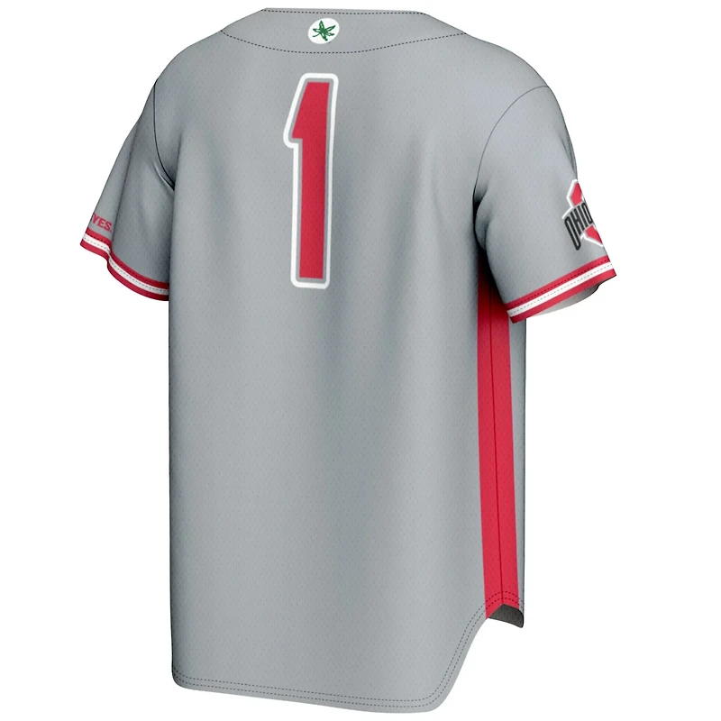 GameDay Greats 1 Ohio State Buckeyes Lightweight Baseball Jersey