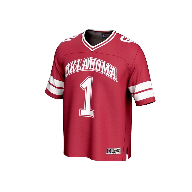 GameDay Greats 1 Oklahoma Sooners Lightweight Collegiate Football Fashion Jersey