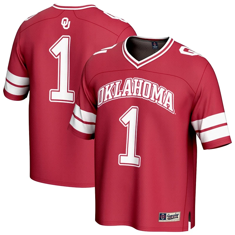 GameDay Greats 1 Oklahoma Sooners Lightweight Collegiate Football Fashion Jersey