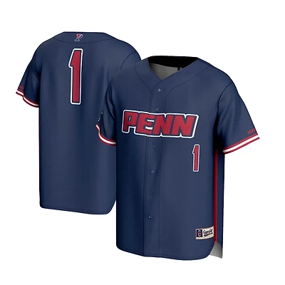 GameDay Greats 1 Pennsylvania Quakers Lightweight Baseball Jersey