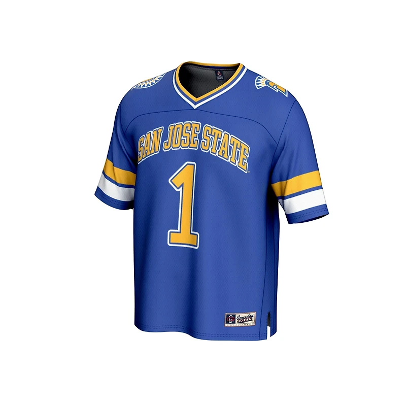 GameDay Greats 1 San Jose State Spartans Lightweight Collegiate Football Fashion Jersey