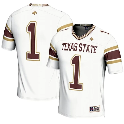 GameDay Greats 1 Texas State Bobcats Endzone Football Jersey