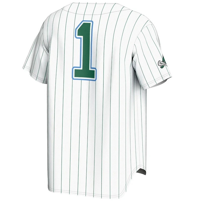 GameDay Greats 1 Tulane Green Wave Lightweight Baseball Jersey