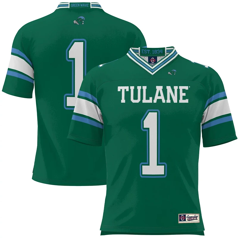 GameDay Greats 1 Tulane Wave Football Jersey