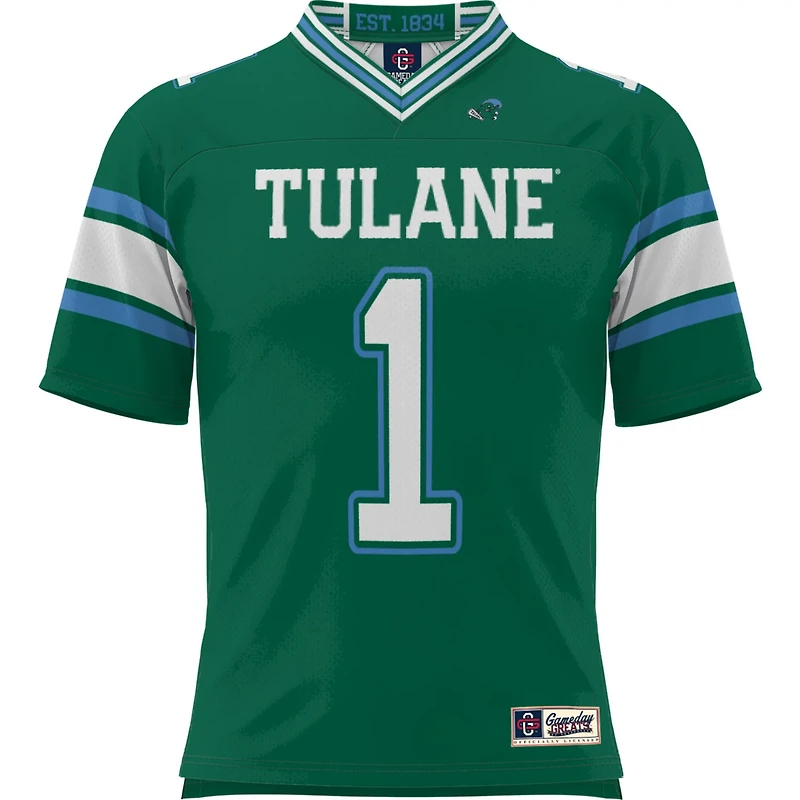 GameDay Greats 1 Tulane Wave Football Jersey