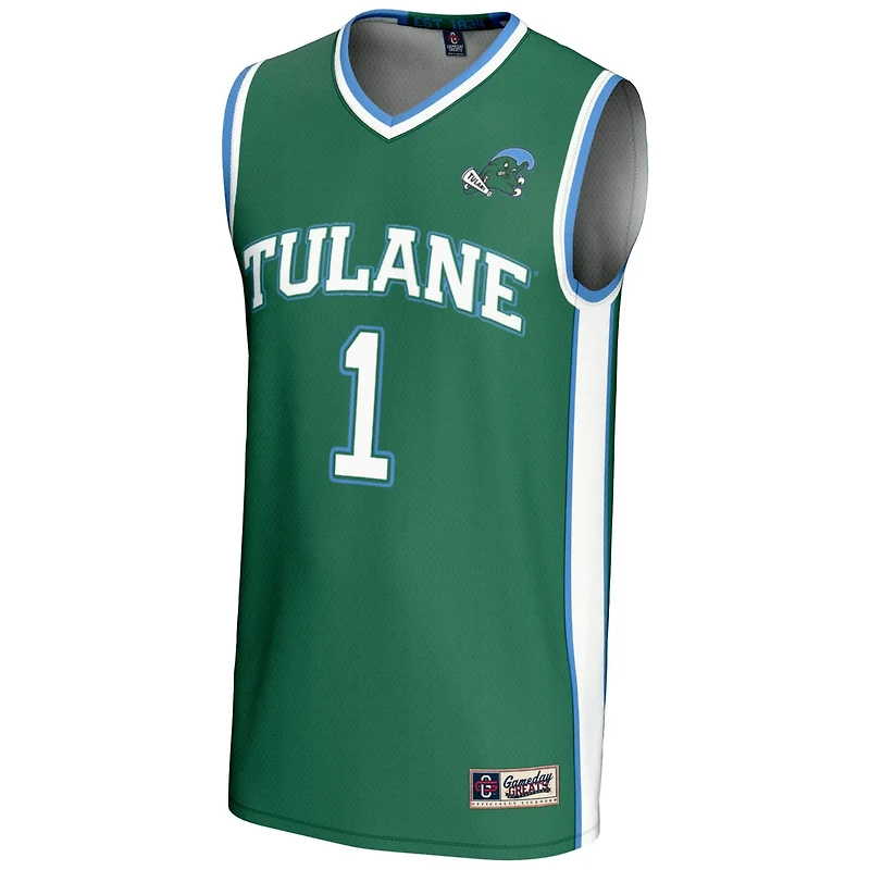 GameDay Greats 1 Tulane Wave Lightweight Basketball Jersey