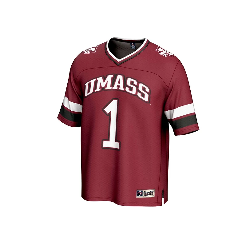 GameDay Greats 1 UMass Minutemen Lightweight Collegiate Football Fashion Jersey