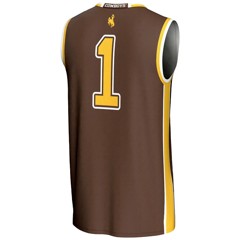 GameDay Greats 1 Wyoming Cowboys Lightweight Basketball Jersey
