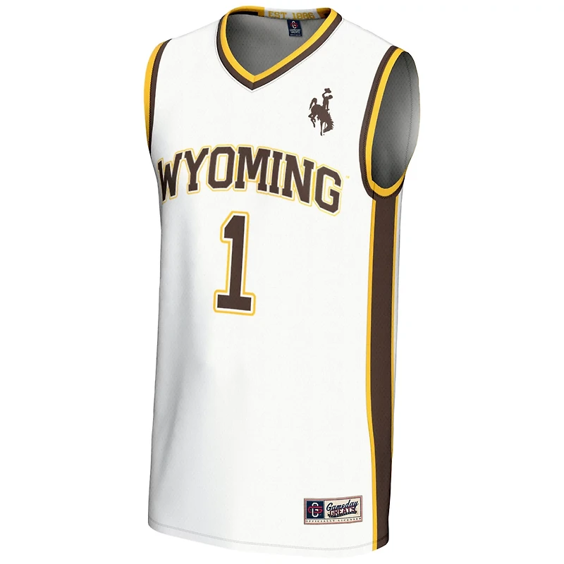 GameDay Greats 1 Wyoming Cowboys Lightweight Basketball Jersey