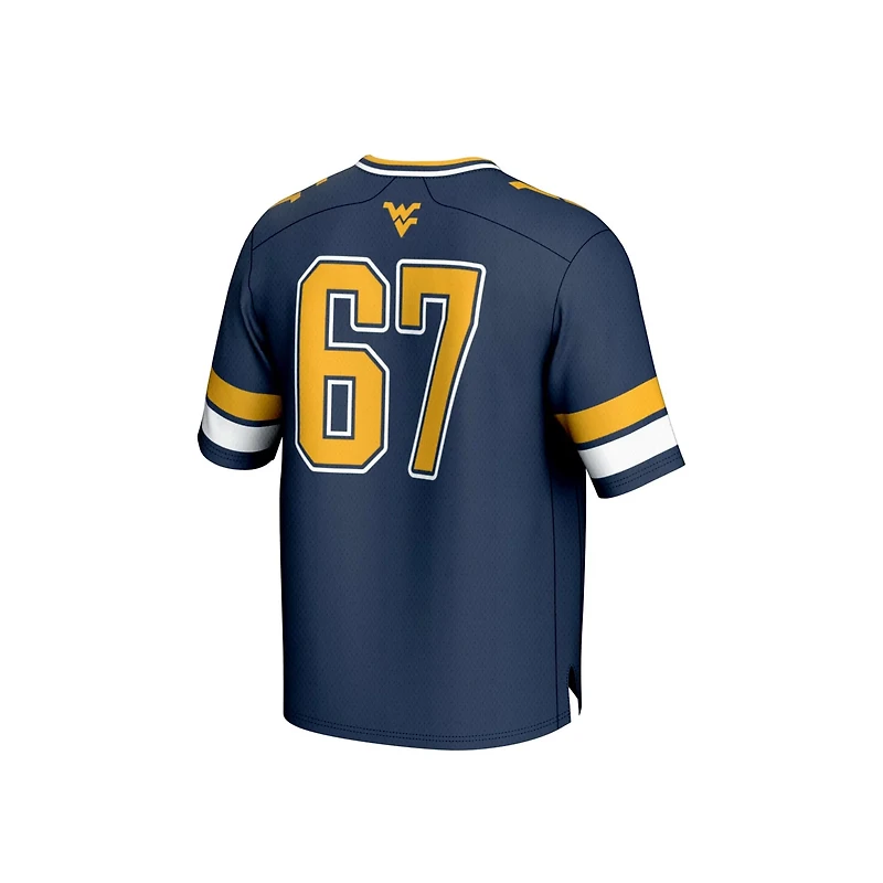GameDay Greats 67 West Virginia Mountaineers Lightweight Collegiate Football Fashion Jersey