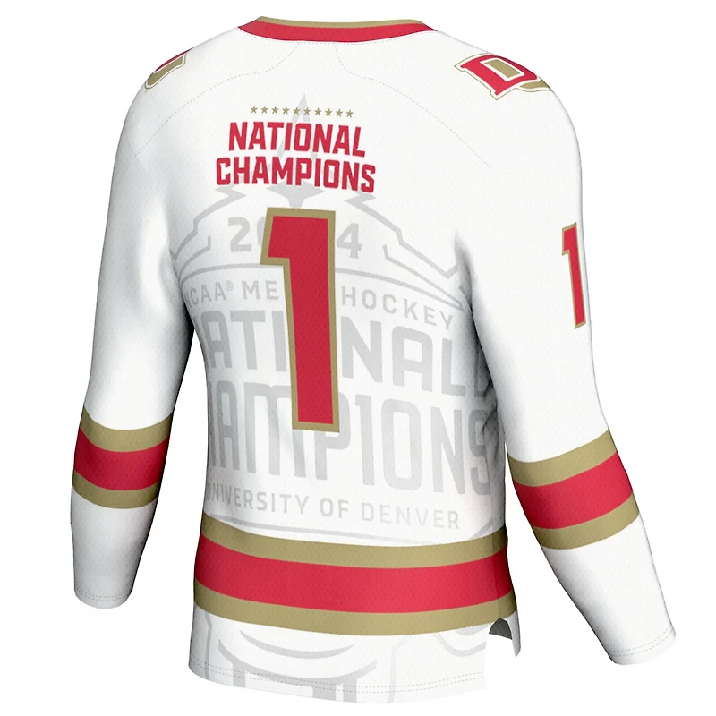 GameDay Greats Denver Pioneers 2024 NCAA Ice Hockey National Champions Fashion Jersey