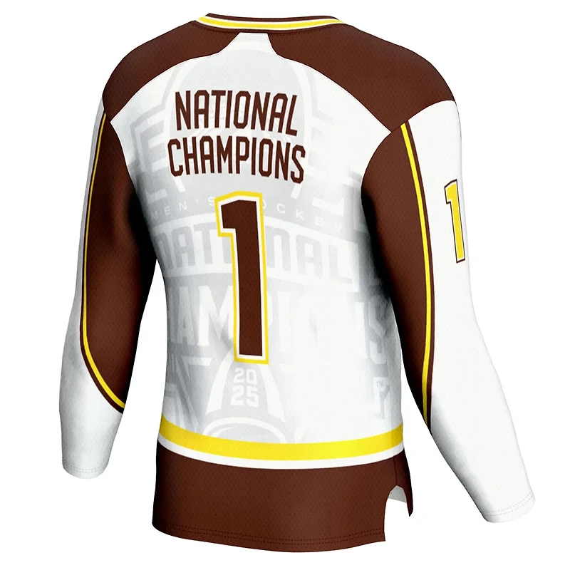 GameDay Greats Western Michigan Broncos 2025 NCAA Frozen Four Men's Ice Hockey National Champions Commemorative Fashion Jersey