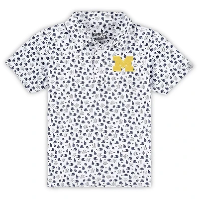 Garb Michigan Wolverines Earnest Allover Print Polo