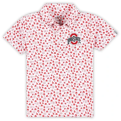 Garb Ohio State Buckeyes Earnest Allover Print Polo