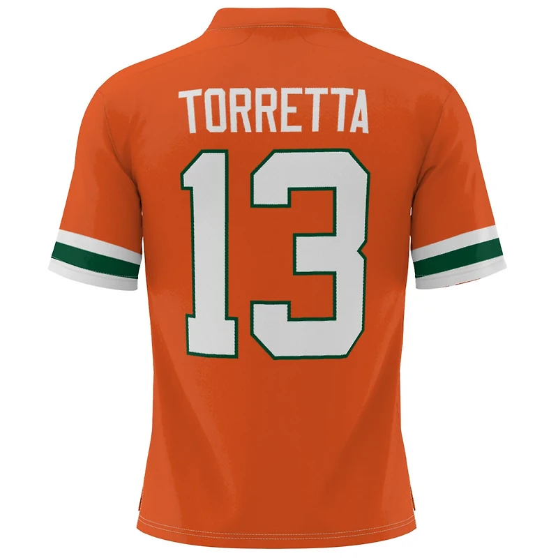 Gino Torretta Miami Hurricanes Heisman Football Jersey