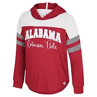 Girls Youth Colosseum Alabama Tide Reflection Hoodie Long Sleeve T-Shirt