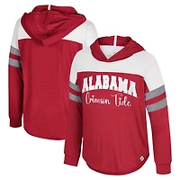 Girls Youth Colosseum Alabama Tide Reflection Hoodie Long Sleeve T-Shirt