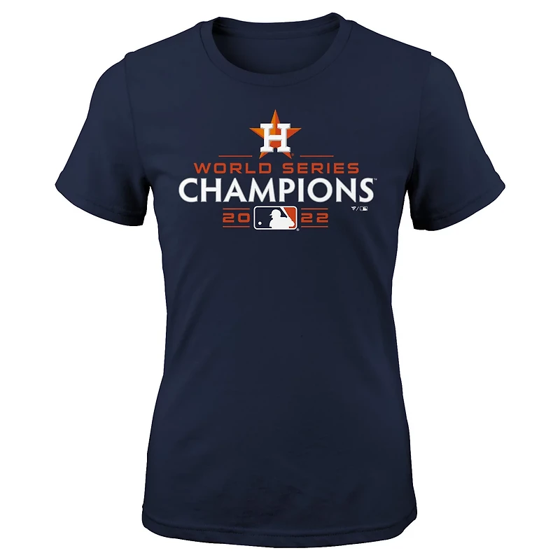 Girls Youth Fanatics Houston Astros 2022 World Series Champions Logo T-Shirt