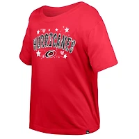 Girl's Youth New Era Carolina Hurricanes Flip Sequin T-Shirt