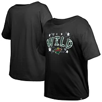 Girl's Youth New Era Minnesota Wild Flip Sequin T-Shirt