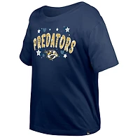 Girl's Youth New Era Nashville Predators Flip Sequin T-Shirt