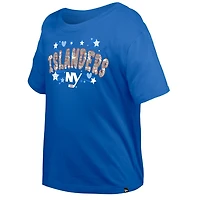 Girl's Youth New Era York Islanders Flip Sequin T-Shirt