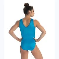 GK Elite Girl's V-neck Tank Leotard