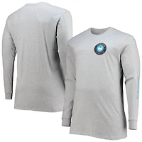 Heathered Gray Charlotte FC Big  Tall Combo Long Sleeve T-Shirt