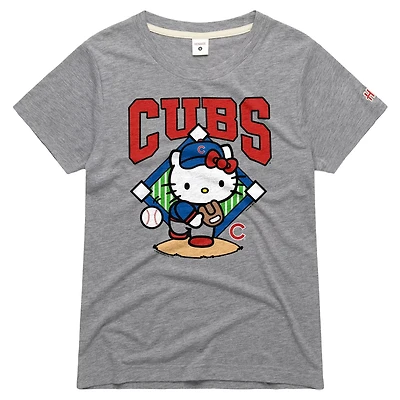 Homage Chicago Cubs Hello Kitty x MLB Tri-Blend T-Shirt