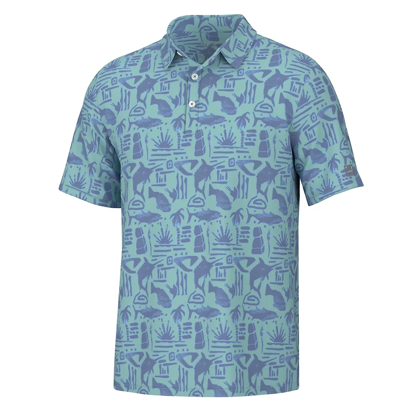 Huk Men's Pursuit Tiki Beach Polo