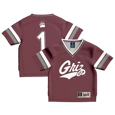 Infant GameDay Greats 1 Montana Grizzlies Lightweight Collegiate Football Fashion Jersey