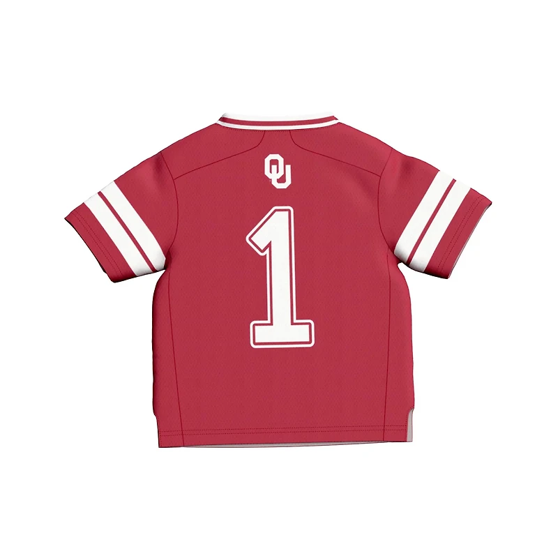 Infant GameDay Greats 1 Oklahoma Sooners Lightweight Collegiate Football Fashion Jersey