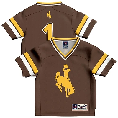 Infant GameDay Greats 1 Wyoming Cowboys Lightweight Collegiate Football Fashion Jersey