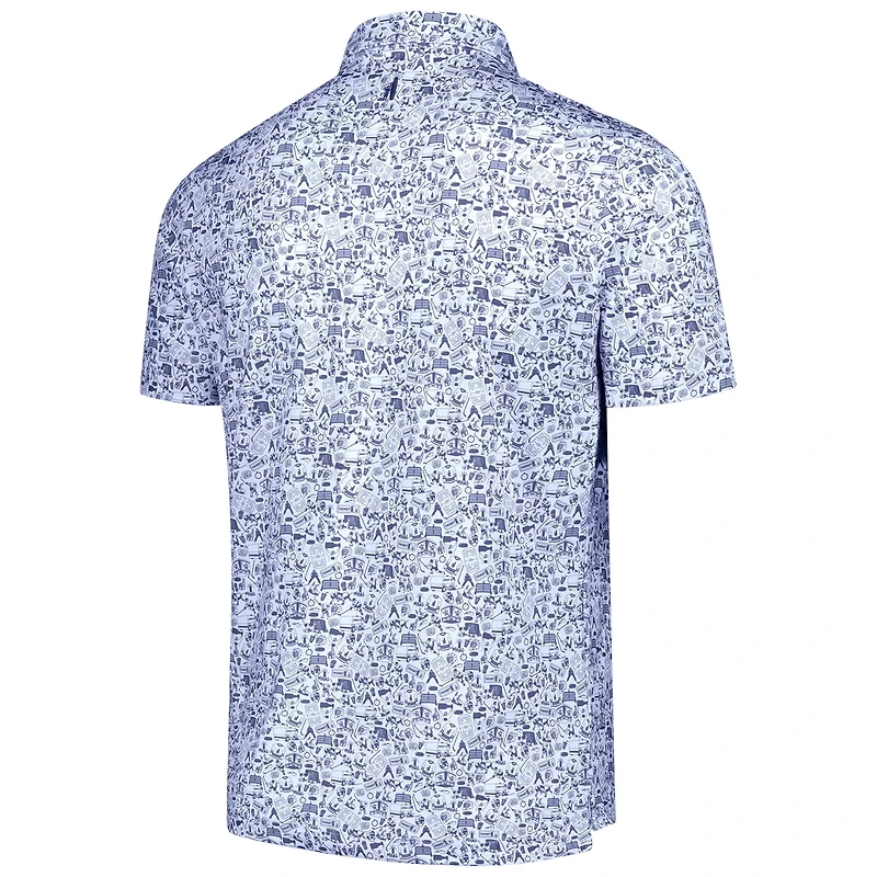 johnnie-O White Tampa Bay Lightning Slapshot Polo