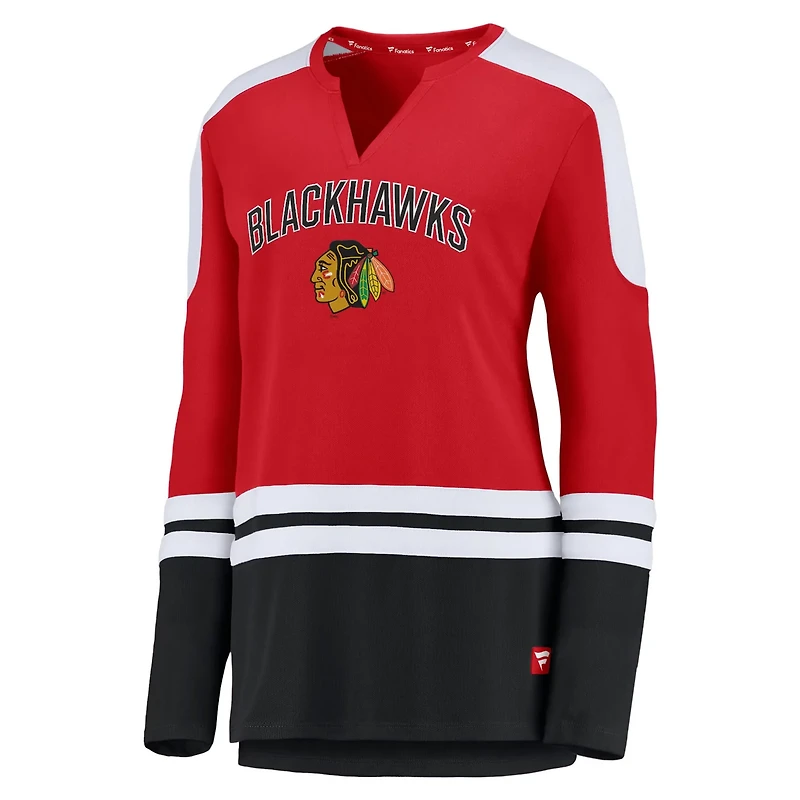 Jonathan Toews /Black Chicago Blackhawks Power Player Long Sleeve Notch Neck T-Shirt