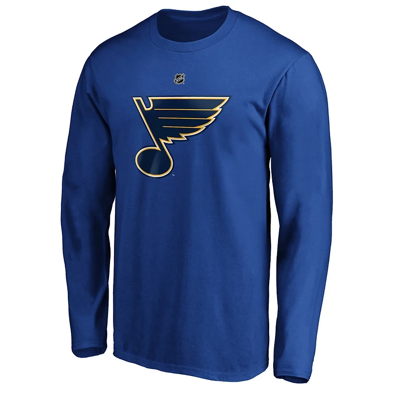 Jordan Binnington St Louis s Authentic Stack Name  Number Long Sleeve T-Shirt