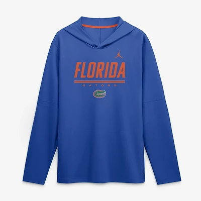 Jordan Brand Florida Gators 2026 Sideline Lightweight Long Sleeve Hooded Dri-FIT Top