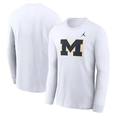 Jordan Brand Michigan Wolverines Primary Logo Long Sleeve T-Shirt