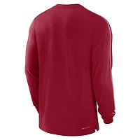 Jordan Brand Oklahoma Sooners 2024 Sideline Player Tri-Blend Performance Long Sleeve T-Shirt
