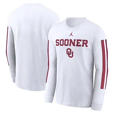 Jordan Brand Oklahoma Sooners Local Spirit Slogan Long Sleeve T-Shirt