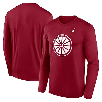 Jordan Brand Oklahoma Sooners Primetime Alternate Logo Legend Long Sleeve T-Shirt